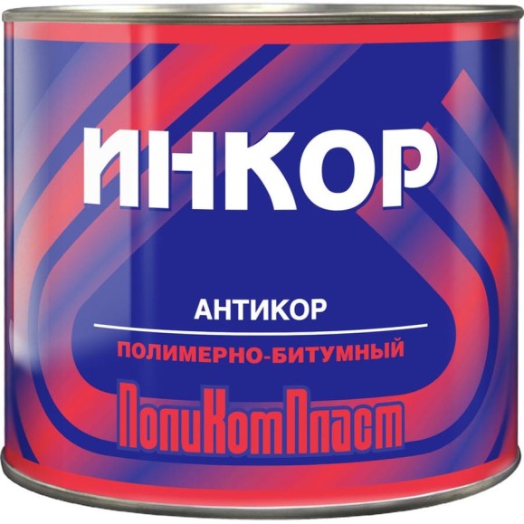 Антикоррозионное битумное покрытие-праймер ПолиКомпласт Инкор 2 кг PT180363 Антикоррозионное битумное покрытие-праймер ПолиКомпласт Инкор 2 кг PT180363