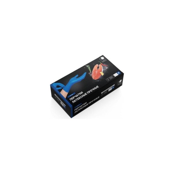 Латексные прочные перчатки Komfi High Risk 28 г, синие, XL, 25 пар 121811 Латексные прочные перчатки Komfi High Risk 28 г, синие, XL, 25 пар 121811