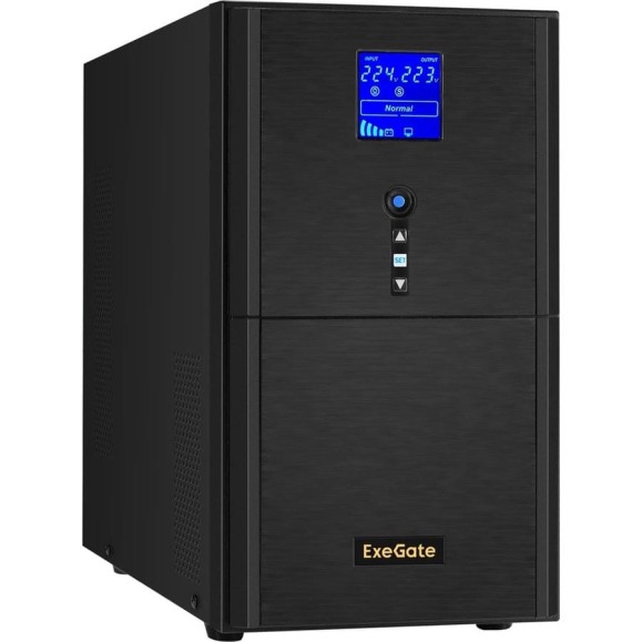 ИБП ExeGate инвертор, синус, для котла SineTower SZ-3000.LCD.AVR.3SH.1C13.RJ.USB 3000VA 2400W, чистая синусоида, LCD дисплей, AVR, 3*Schuko+1*C13, RJ45 11, USB, 295990 ИБП ExeGate инвертор, синус, для котла SineTower SZ-3000.LCD.AVR.3SH.1C13.RJ.USB 3000VA 2400W, чистая синусоида, LCD дисплей, AVR, 3*Schuko+1*C13, RJ45 11, USB, 295990