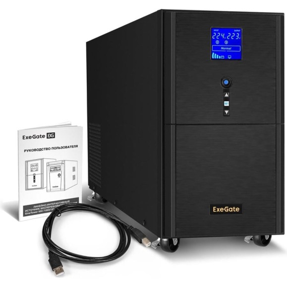 ИБП ExeGate инвертор, синус, для котла SineTower SN-5000.LCD.AVR.2SH.1C13.T.RJ.USB 5000VA 4000W, чистая синусоида, LCD дисплей, AVR, 2*Schuko+1*C13+1*ternimal, R 295985 ИБП ExeGate инвертор, синус, для котла SineTower SN-5000.LCD.AVR.2SH.1C13.T.RJ.USB 5000VA 4000W, чистая синусоида, LCD дисплей, AVR, 2*Schuko+1*C13+1*ternimal, R 295985