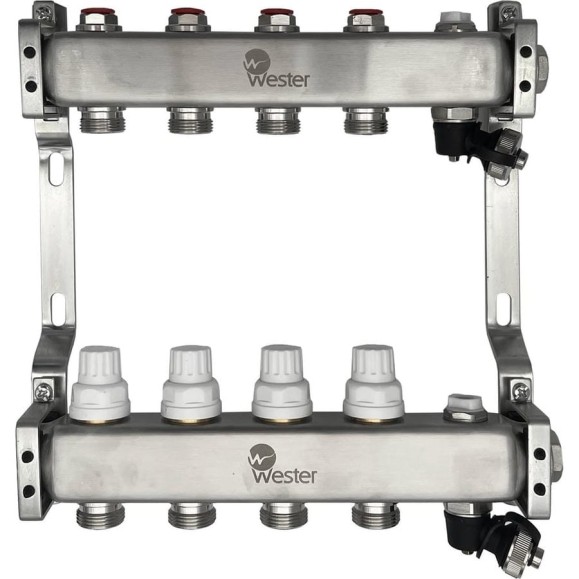 Коллектор нерж. Wester MUVS 1"-3/4 в сборе на 4 выхода 0-32-1604 Коллектор нерж. Wester MUVS 1"-3/4 в сборе на 4 выхода 0-32-1604