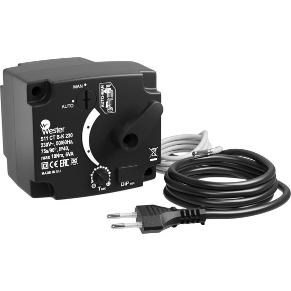Контроллер Wester S11 CT B-K 230VAC 230 VAC 50 / 60 Hz 75s/90 10 Nm 0-04-0202 Контроллер Wester S11 CT B-K 230VAC 230 VAC 50 / 60 Hz 75s/90 10 Nm 0-04-0202