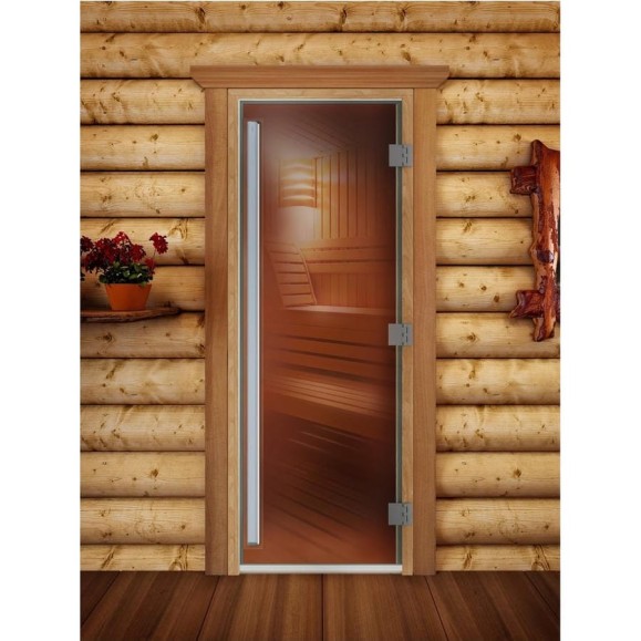 Дверь DoorWood Престиж PRO 10мм, бронза, 190x7 DW03213 Дверь DoorWood Престиж PRO 10мм, бронза, 190x7 DW03213