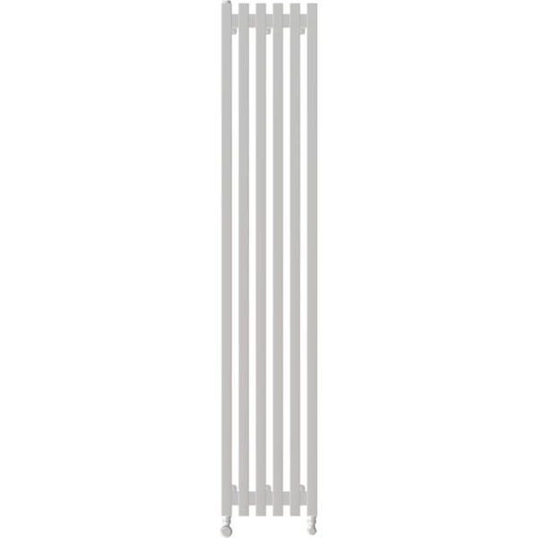 Вертикальный стальной радиатор GUARDO Retta 6P 1800x230 мм, 5 секций, S=13м², нижнее правое подключение 6P-1800-05 NK-VER-R R9016(M)