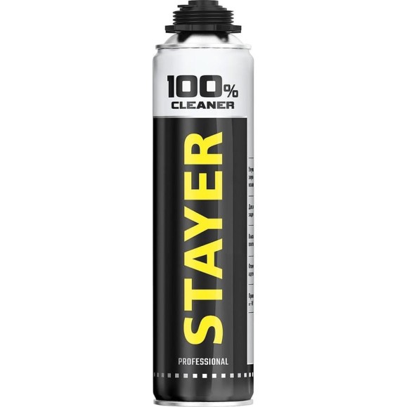 Очиститель монтажной пены STAYER Professional 500 мл 41139 Очиститель монтажной пены STAYER Professional 500 мл 41139