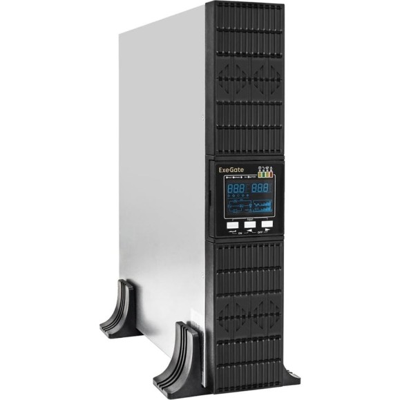 ИБП ExeGate On-line PowerExpert ULS-1000.LCD.AVR.1SH.2C13.USB.RS232.SNMP.2U 1000VA 1000W, On-Line, PF=1, LCD, 1*Schuko+2*C13 , RS232, USB, SNMP-slot, Rackmount 2 293048