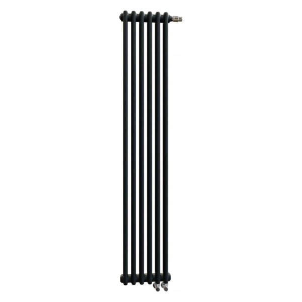 Радиатор 2-х трубный Zehnder Charleston Completto 1792x276x62 нижняя подводка V001 1/2 Ral 9217 Traffic Black matt CH 2180-06 V001 1/2 Ral 9217 Traffic Black (matt)