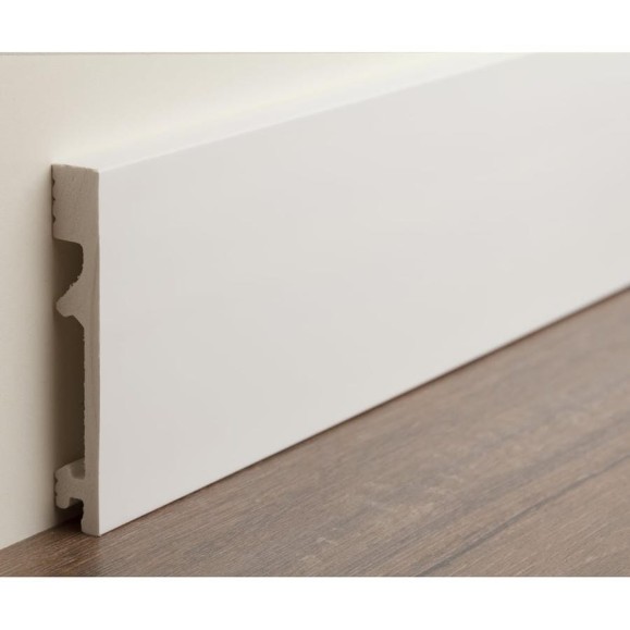 Плинтус UHD POLYMER Волшебная палочка 1 UHD 28/100С 99x15x2000 Белый под покраску УТ000080890 Плинтус UHD POLYMER Волшебная палочка 1 UHD 28/100С 99x15x2000 Белый под покраску УТ000080890