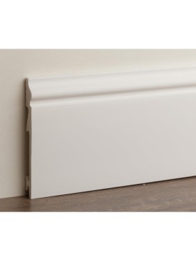Плинтус UHD POLYMER 1 UHD 06/105C 105x14x2000 Белый под покраску УТ000080887