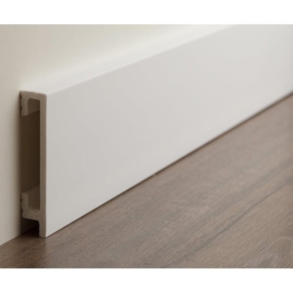 Плинтус UHD POLYMER 1 UHD 46/80 80x16x2000 Белый под покраску УТ000080892 Плинтус UHD POLYMER 1 UHD 46/80 80x16x2000 Белый под покраску УТ000080892