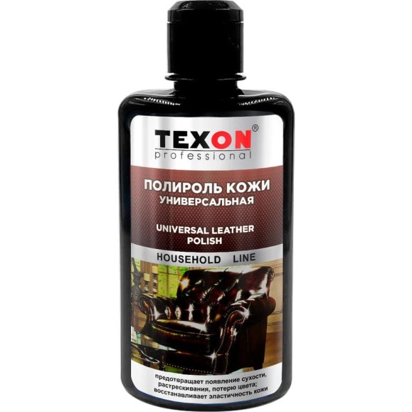 Полироль кожи универсальный флакон 250 мл TEXON ТХ187584 TX187584 Полироль кожи универсальный флакон 250 мл TEXON ТХ187584 TX187584