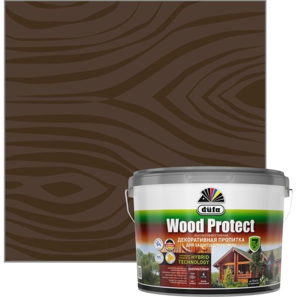 Пропитка для защиты древесины Dufa Wood Protect орех 2,5 л Н0000006375 Пропитка для защиты древесины Dufa Wood Protect орех 2,5 л Н0000006375