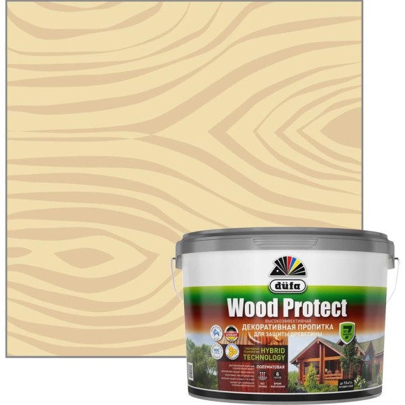 Пропитка для защиты древесины Dufa Wood Protect бесцветный 2,5 л МП000015751 Пропитка для защиты древесины Dufa Wood Protect бесцветный 2,5 л МП000015751