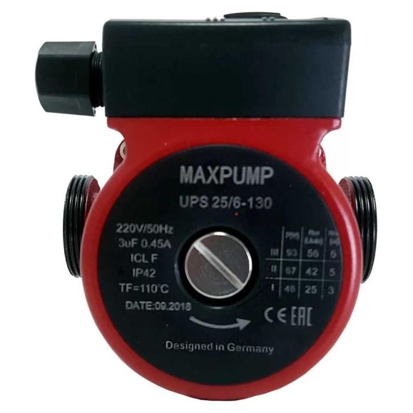 Циркуляционный насос Maxpump UPS 25/6-130 2000026070016 Циркуляционный насос Maxpump UPS 25/6-130 2000026070016