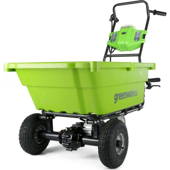 Садовая тележка самоходная GreenWorks 40V, 106 л, с 1хАКБ 4 Ач c USB и ЗУ 7400007USB4 Садовая тележка самоходная GreenWorks 40V, 106 л, с 1хАКБ 4 Ач c USB и ЗУ 7400007USB4
