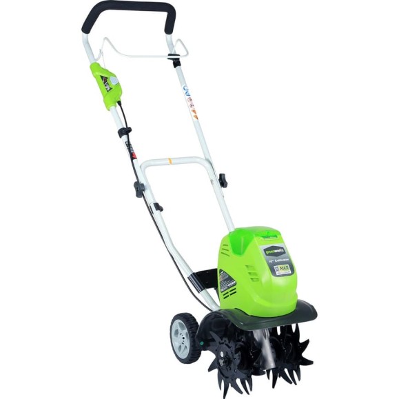 Культиватор аккумуляторный GreenWorks G40TL 40V, с 1хАКБ 4 Ач c USB и ЗУ 27087USB4