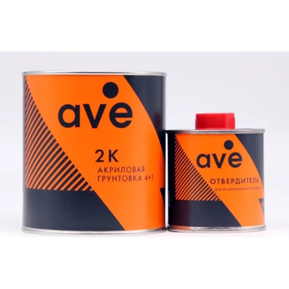 Черная акриловая грунтовка AVE 2К 4+1 0,8 л + отвердитель 0,2 л (к-т) 1120513 Черная акриловая грунтовка AVE 2К 4+1 0,8 л + отвердитель 0,2 л (к-т) 1120513