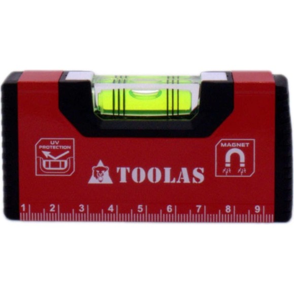 Уровень мини с магнитом TOOLAS (100мм) ЦБ-00000303 Уровень мини с магнитом TOOLAS (100мм) ЦБ-00000303