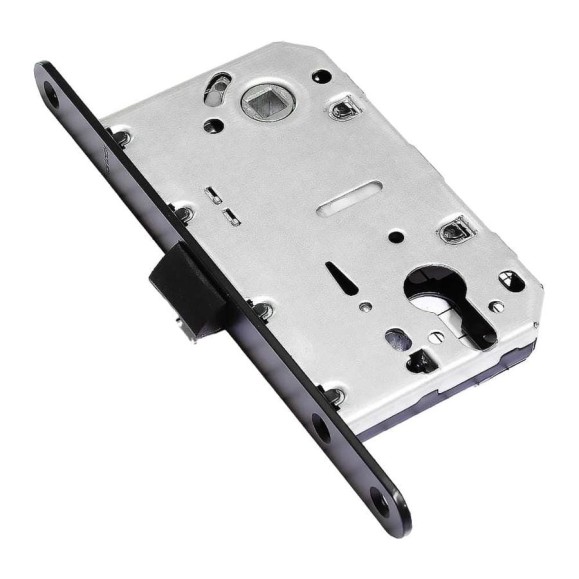 Корпус замка Doorlock V 431/С/50/85/18/Black, черный, под цилиндр, бэксет 50 мм, межосевое расстояние 85 мм, фронтальная планка шириной 18 мм 79122 Корпус замка Doorlock V 431/С/50/85/18/Black, черный, под цилиндр, бэксет 50 мм, межосевое расстояние 85 мм, фронтальная планка шириной 18 мм 79122