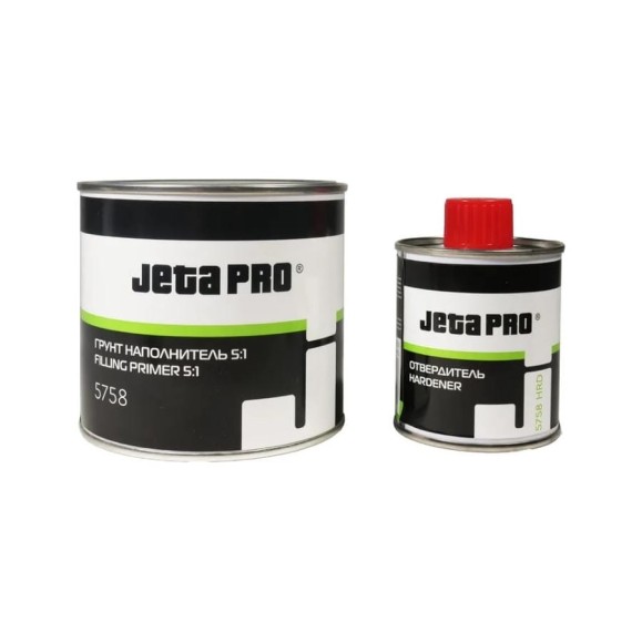 Грунт-наполнитель + отвердитель Jeta PRO 5:1, акриловый, серый, 0,5+0,1л 5758 grey/0,5 Грунт-наполнитель + отвердитель Jeta PRO 5:1, акриловый, серый, 0,5+0,1л 5758 grey/0,5