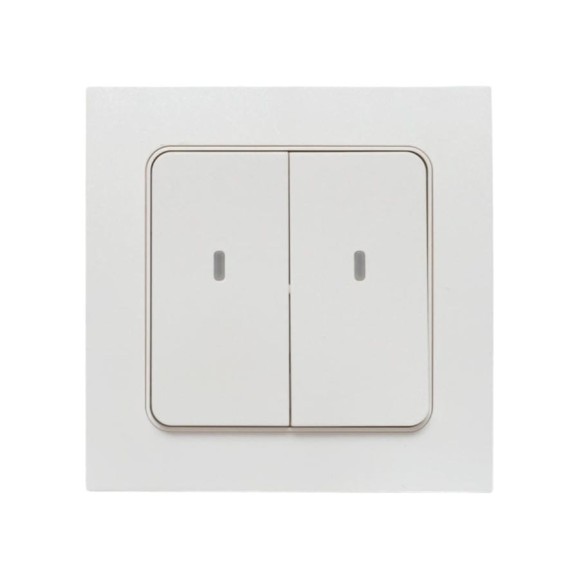 Умный беспроводной выключатель EKF Стокгольм 2-клавишный, белый, Zigbee Сonnect RCV-ST2-WS-ZB