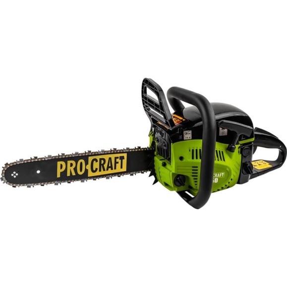 Пила ручная бензиновая PROCRAFT две шины, две цепи, 45/40 K450 Пила ручная бензиновая PROCRAFT две шины, две цепи, 45/40 K450