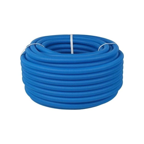 Труба гофрированная Hoobs d 25, 25x29, цвет синий, для труб Dn20, бухта 50 м HB-PEGF-2529BLU Труба гофрированная Hoobs d 25, 25x29, цвет синий, для труб Dn20, бухта 50 м HB-PEGF-2529BLU