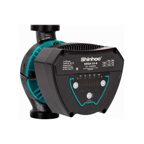 Насос циркуляционный Shinhoo MEGA 25-12 230V /96/ 71121002 Насос циркуляционный Shinhoo MEGA 25-12 230V /96/ 71121002