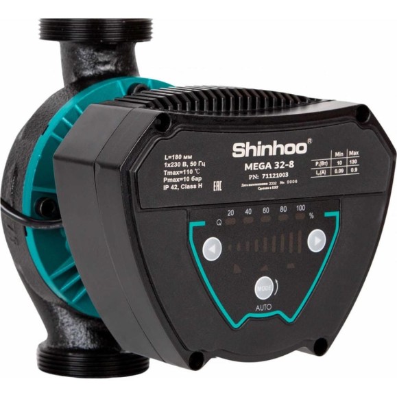 Насос циркуляционный MEGA 32-8 230V /96/ SHINHOO 71121003 Насос циркуляционный MEGA 32-8 230V /96/ SHINHOO 71121003