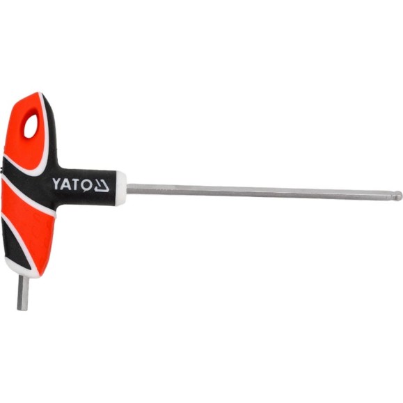 Шестигранник с Т-образной рукояткой YATO 5мм с шар. гол. YT-05590 371305590 092 1 Шестигранник с Т-образной рукояткой YATO 5мм с шар. гол. YT-05590 371305590 092 1