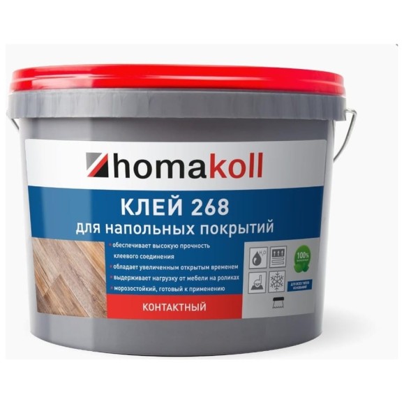 Клей для напольных покрытий Homakoll 268 3 кг, контактный 268-03-19 Клей для напольных покрытий Homakoll 268 3 кг, контактный 268-03-19