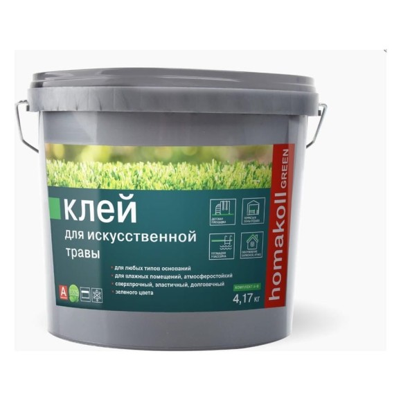 Двухкомпонентный полиуретановый клей для искусственной травы Homakoll GREEN 4,17 кг 4680136700034 Двухкомпонентный полиуретановый клей для искусственной травы Homakoll GREEN 4,17 кг 4680136700034