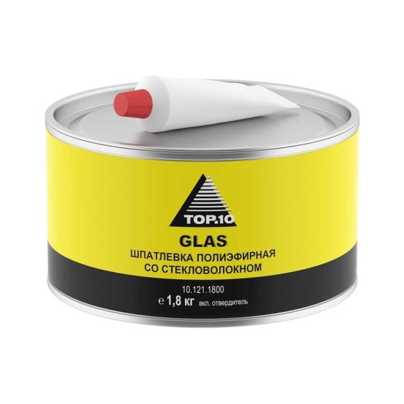 Шпатлевка TOP.10 GLAS 1,8 кг 10.121.1800 Шпатлевка TOP.10 GLAS 1,8 кг 10.121.1800