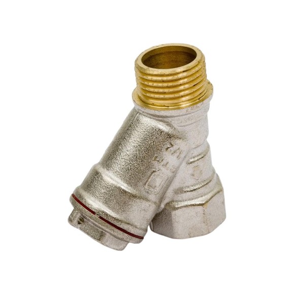 Сетчатый фильтр СТМ 1/2", штуцер-гайка CBYFMF12 Сетчатый фильтр СТМ 1/2", штуцер-гайка CBYFMF12