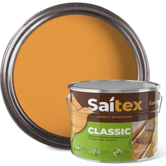 Алкидный антисептик Сайвер Saitex Classic орегон 10л 4607074774712 Алкидный антисептик Сайвер Saitex Classic орегон 10л 4607074774712
