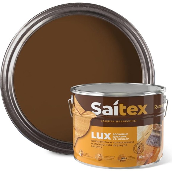 Алкидный антисептик Сайвер Saitex Lux орех 10 л 4670003108742 Алкидный антисептик Сайвер Saitex Lux орех 10 л 4670003108742