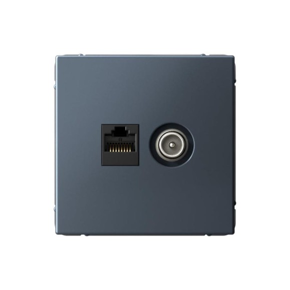 Розетка двойная ТВ + компьютерная Systeme Electric ArtGallery Грифель RJ45, кат. 5Е GAL000789 Розетка двойная ТВ + компьютерная Systeme Electric ArtGallery Грифель RJ45, кат. 5Е GAL000789