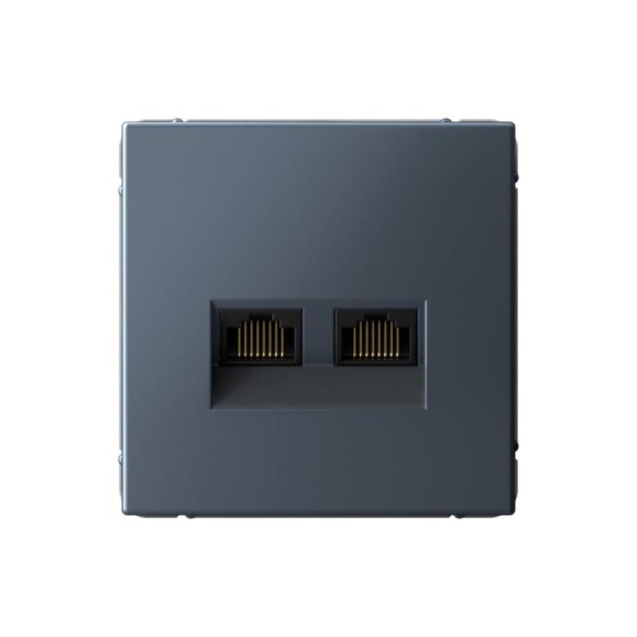 Розетка двойная компьютерная Systeme Electric ArtGallery Грифель RJ45+RJ45, кат.6А, механизм GAL000788 Розетка двойная компьютерная Systeme Electric ArtGallery Грифель RJ45+RJ45, кат.6А, механизм GAL000788