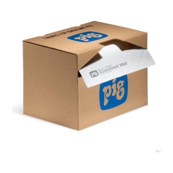 Впитывающий мат New pig 40,6 см х 24,3 м (секции 25 см х 41 см), средней нагрузки, 1 рул. MAT484 Впитывающий мат New pig 40,6 см х 24,3 м (секции 25 см х 41 см), средней нагрузки, 1 рул. MAT484