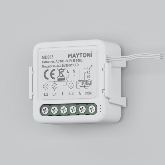 Wi-Fi выключатель трехканальный MAYTONI MD003 Wi-Fi выключатель трехканальный MAYTONI MD003
