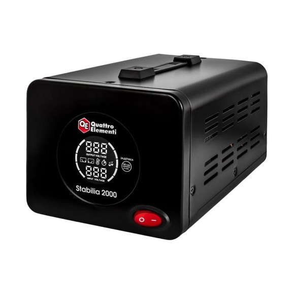 Стабилизатор напряжения QUATTRO ELEMENTI Stabilia 2000 (2000 ВА, 140-270 В) 917-667 Стабилизатор напряжения QUATTRO ELEMENTI Stabilia 2000 (2000 ВА, 140-270 В) 917-667