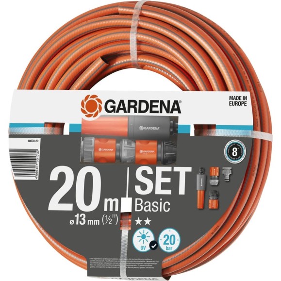 Набор для полива со шлангом Basic Gardena 18970-29.000.00 Набор для полива со шлангом Basic Gardena 18970-29.000.00