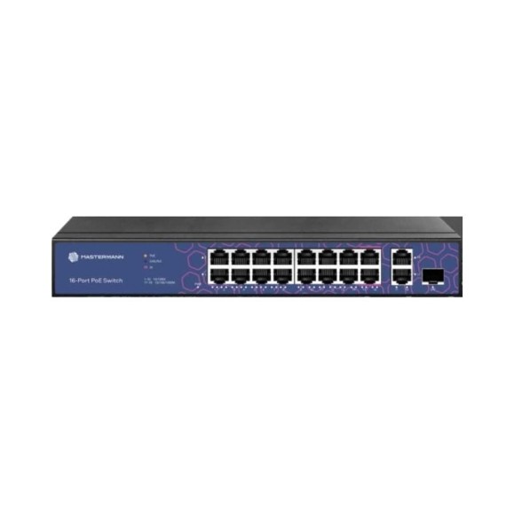 Неуправляемый POE коммутатор MASTERMANN MMP-18FE-1SFP-P 00-01020812