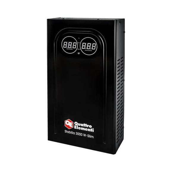 Стабилизатор напряжения настенный QUATTRO ELEMENTI Stabilia 3000 W-Slim (3000 ВА, 140-270 В) 917-803 Стабилизатор напряжения настенный QUATTRO ELEMENTI Stabilia 3000 W-Slim (3000 ВА, 140-270 В) 917-803