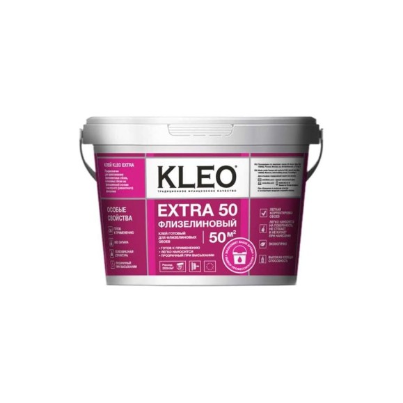 Клей готовый для флизелиновых обоев КLEO EXTRA 10 кг 192 EXTRA 10 кг Клей готовый для флизелиновых обоев КLEO EXTRA 10 кг 192 EXTRA 10 кг