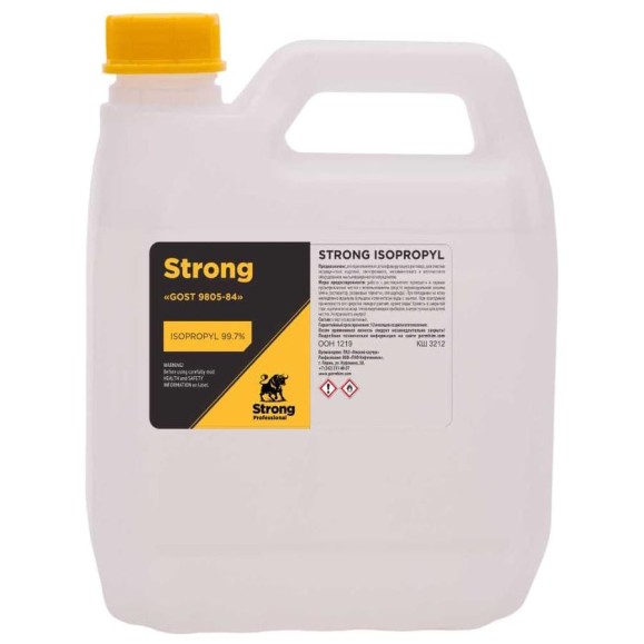 Изопропиловый спирт Нефтехимик STRONG 3 л STRIS3000 Изопропиловый спирт Нефтехимик STRONG 3 л STRIS3000