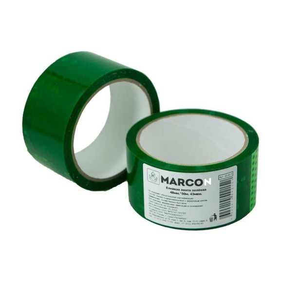Клейкая лента MARCON зеленая, 50 метров 48.50.З Клейкая лента MARCON зеленая, 50 метров 48.50.З