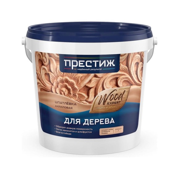 Шпатлевка по дереву ПРЕСТИЖ дуб, 1 кг 264297 Шпатлевка по дереву ПРЕСТИЖ дуб, 1 кг 264297