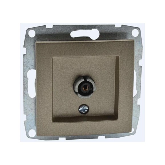 Розетка Mono Electric L / D Механизм спутниковая (F соединитель) Бронза 500-002305-130 Розетка Mono Electric L / D Механизм спутниковая (F соединитель) Бронза 500-002305-130