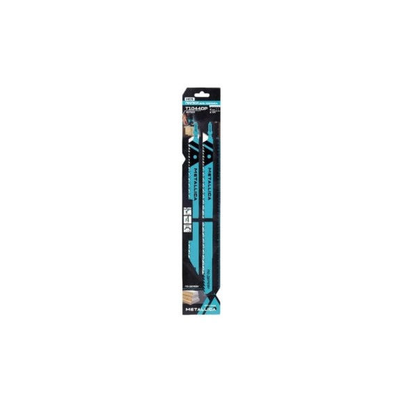 Пилки для лобзика T1044DP, 250/225 мм, шаг 4 мм, HCS, толст., прям. рез, по дереву, 2 шт METALLICA Optima 907603 Пилки для лобзика T1044DP, 250/225 мм, шаг 4 мм, HCS, толст., прям. рез, по дереву, 2 шт METALLICA Optima 907603